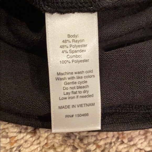 41 Hawthorn Stitch Fix Black V-neck Top - Picture 4 of 8